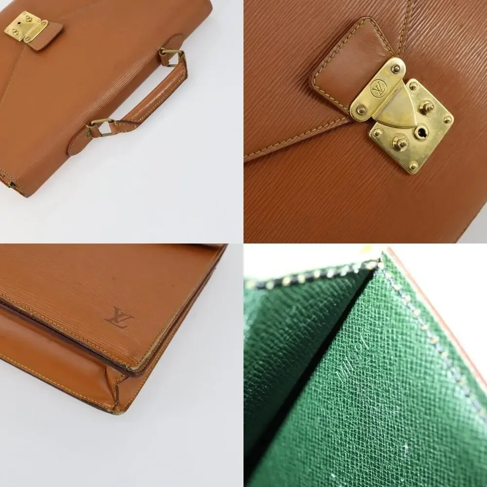 Louis Vuitton Epi Serviette Conseiller Briefcase Beige